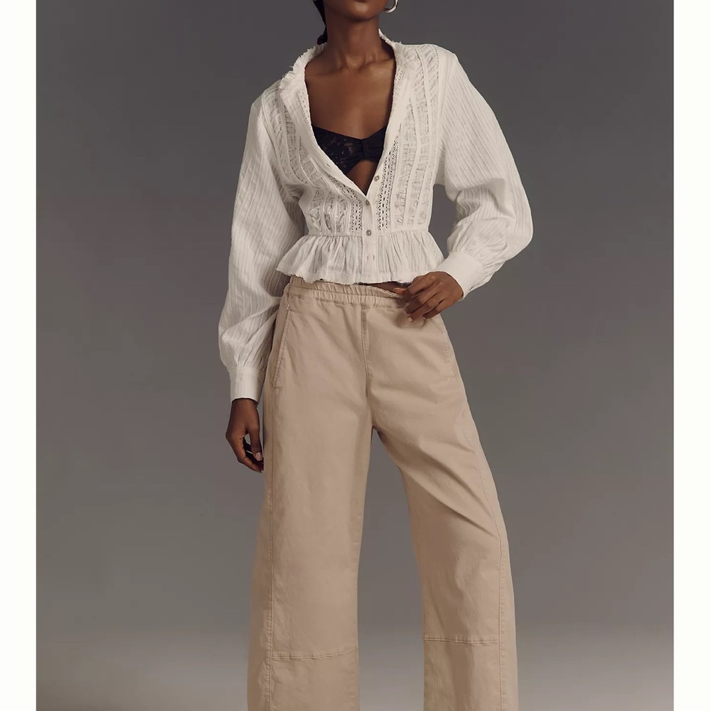 Pilcro Olive Wide-Leg Pants - Picture 5 of 5